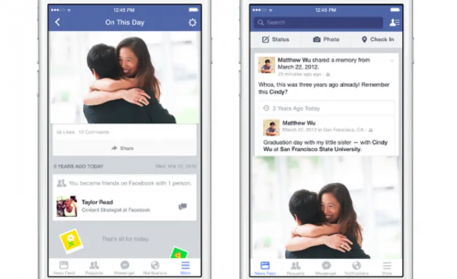 Accadde Oggi, la nuova funzione di Facebook