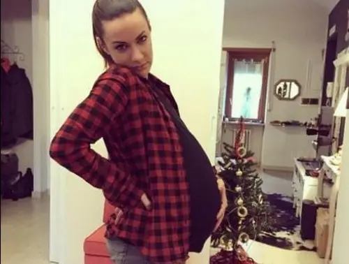Melita Toniolo incinta....