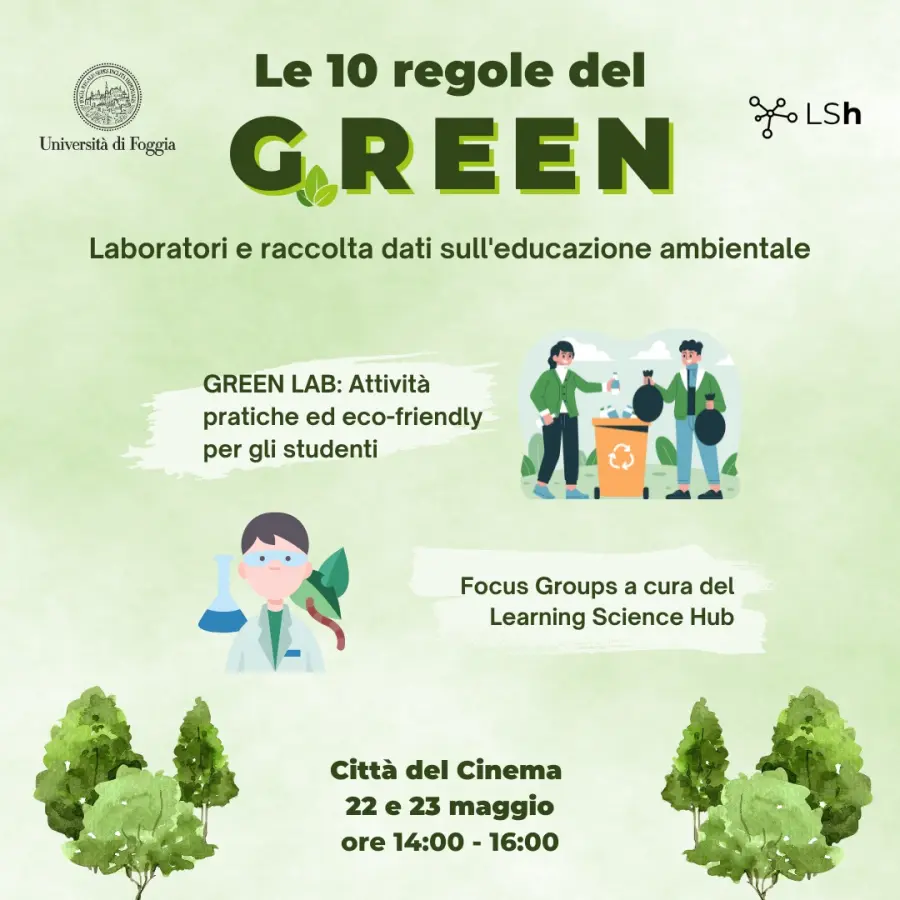 Let’s think sustainable: “Le 10 Regole del Green”, iniziativa per l'educazione ambientale