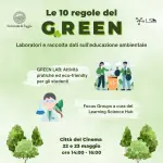 Let’s think sustainable: “Le 10 Regole del Green”, iniziativa per l'educazione ambientale