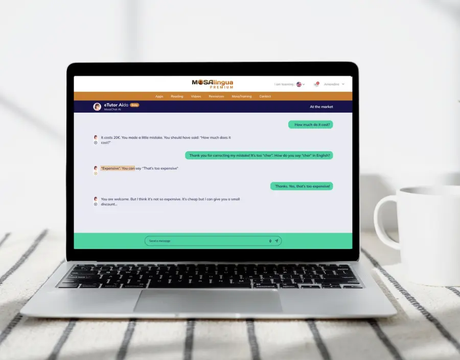 MosaLingua: da oggi è disponibile un tutor linguistico animato dall’intelligenza artificiale