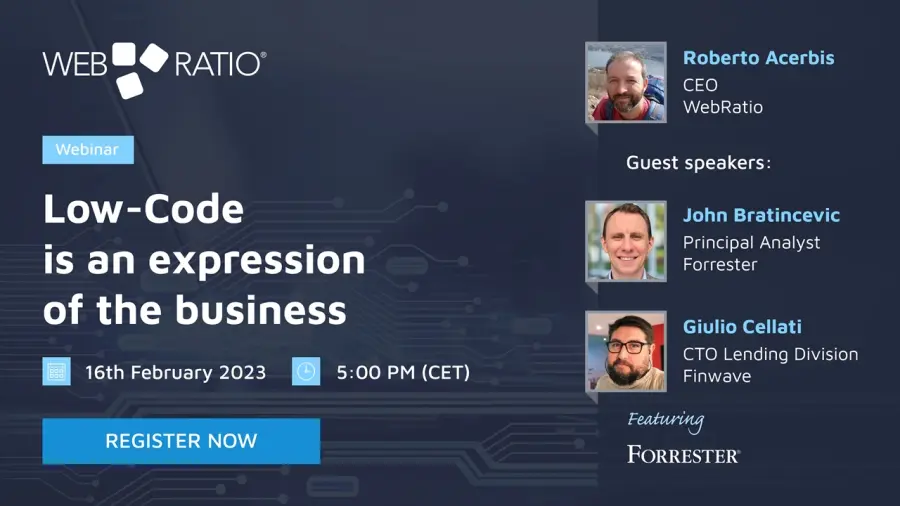 “Low-Code is an expression of the business”: il webinar pensato per semplificare la trasformazione digitale in azienda